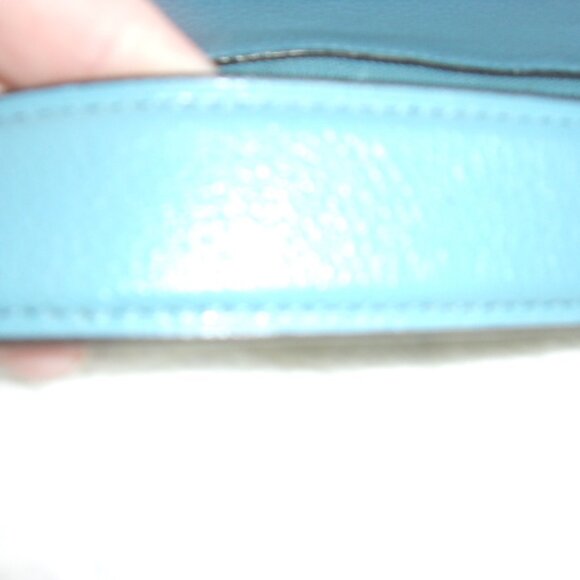E-134 COACH CELESTE BABY BLUE EAST/WEST CONVERTIBLE HOBO BAG - Picture 4 of 15